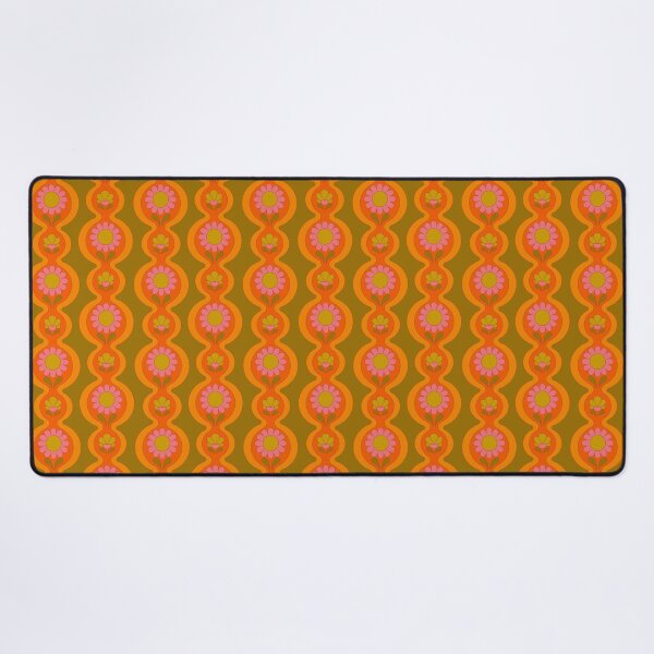 Item preview, Flower Chain Pattern Orange designed and sold by Audrey Herbertson.