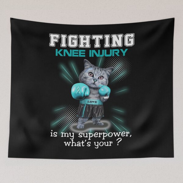Item preview, Funny Cat Fighting Knee Injury Is My Superpower What's Your designed and sold by Kohend.