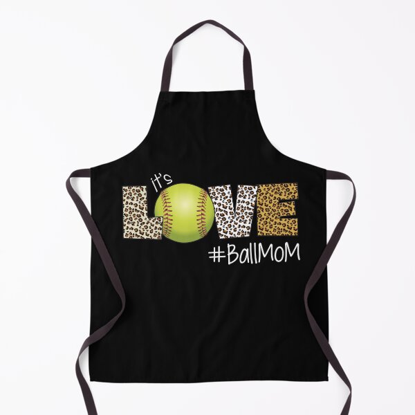 Item preview, It's Love #BallMom Ball Mom Leopard Skin Heart Fastpitch Softball designed and sold by 99Fastpitch.