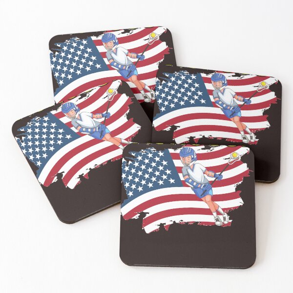 Item preview, Lacrosse USA American Flag-Sports American Flag Classic T-Shirt designed and sold by BryanDirkee.
