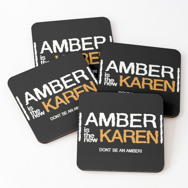 Item preview, Amber is the new Karen! Dont be an Amber! Spoof on orange is the new black. Funny shirt sticker designed and sold by MunsyArt.