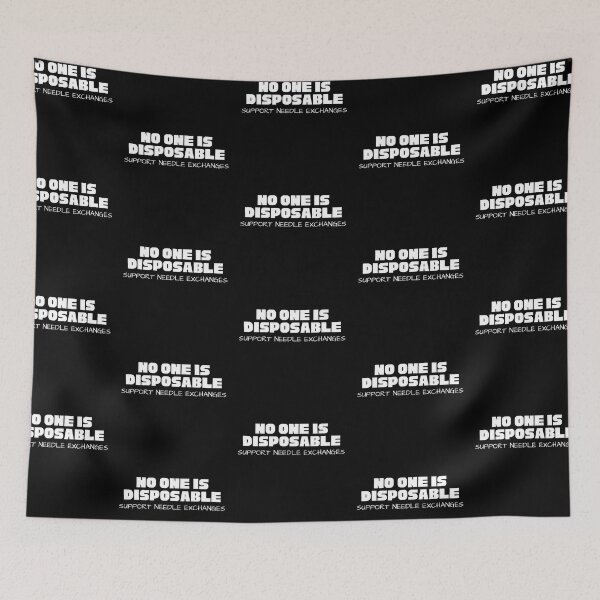 Item preview, Harm Reduction - No one is Disposable - Support Needle Exchanges designed and sold by Absolute-Garlic.