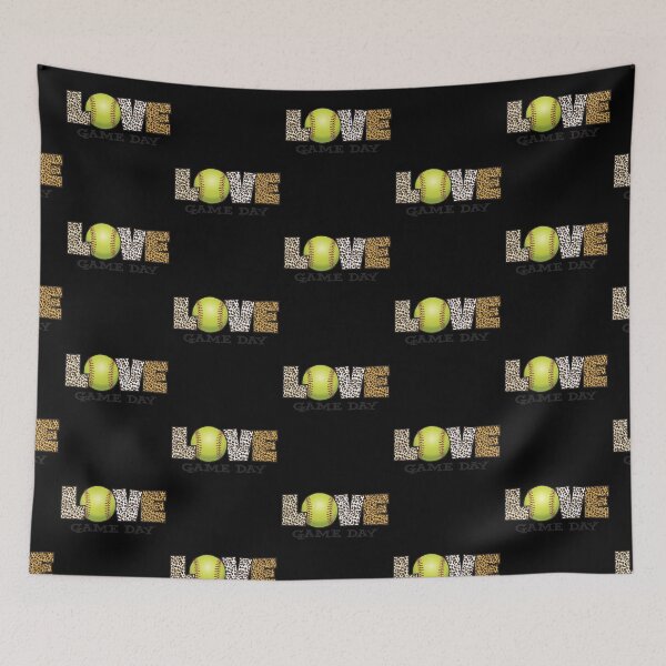 Item preview, Love Game Day Leopard Skin Heart Fastpitch Softball designed and sold by 99Fastpitch.