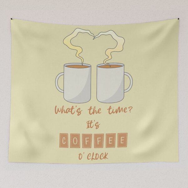Item preview, Coffee O'Clock - No Coffee No Workee designed and sold by Abhishek Goldar.