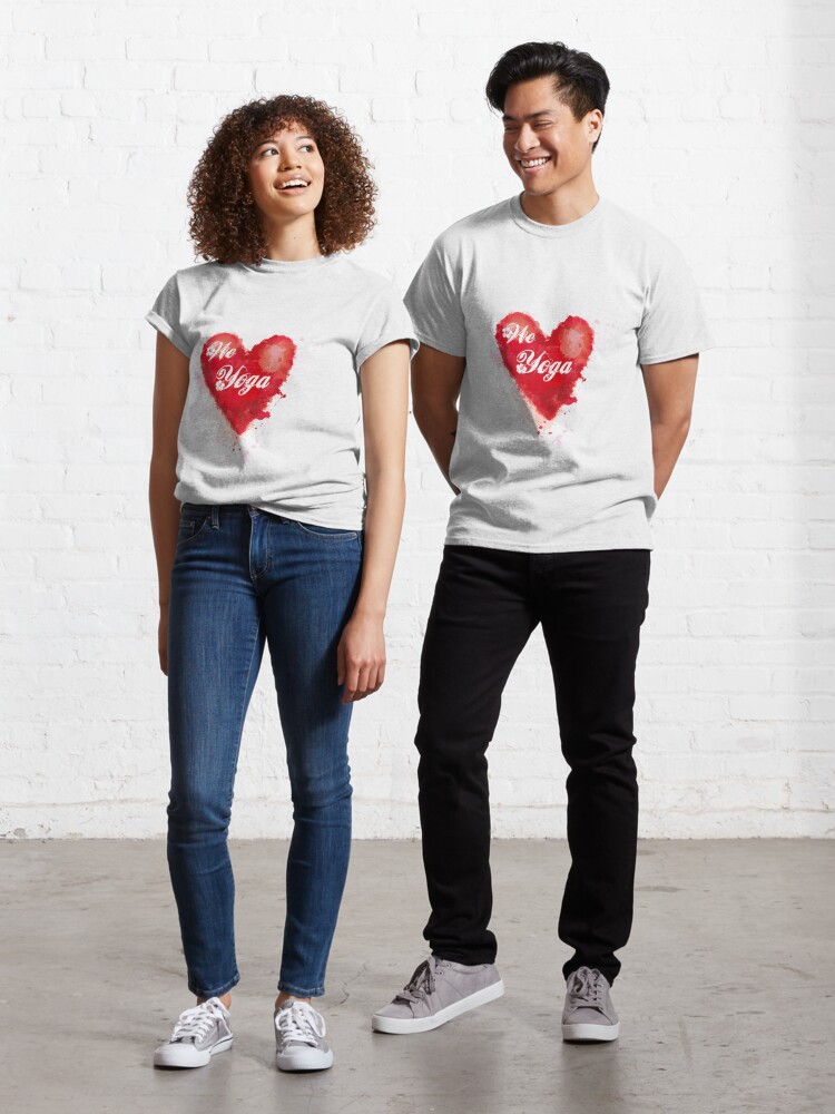 Imagen 1 de 7, Camiseta clásica con la obra We love Yoga, diseñada y vendida por weloveboho.