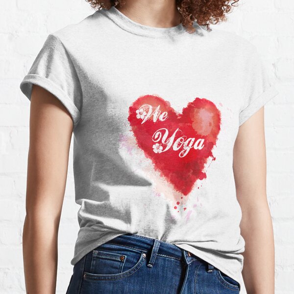 We love Yoga Camiseta clásica