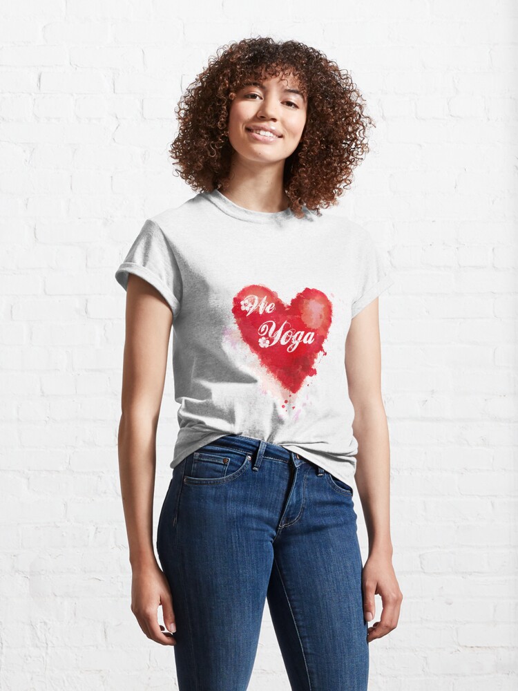 Imagen 4 de 7, Camiseta clásica con la obra We love Yoga, diseñada y vendida por weloveboho.