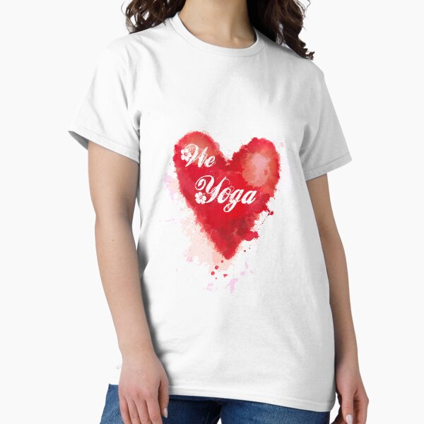 We love Yoga Camiseta clásica