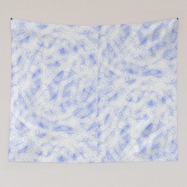 Item preview, Crazy white line work scribbles designed and sold by kalanisart.
