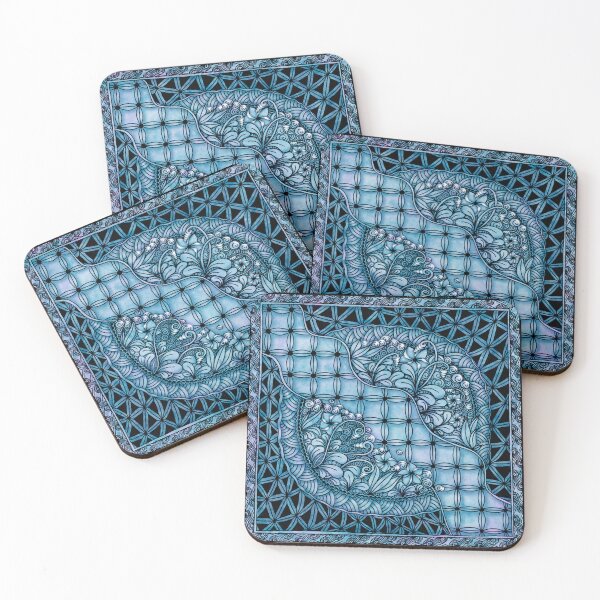 Item preview, Fantasie_Black/Violet/Blue designed and sold by ArtVibing.