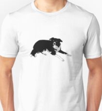 black dog Unisex T-Shirt
