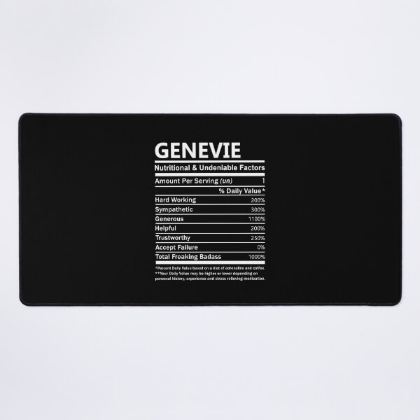 Item preview, Genevie Name T Shirt - Genevie Nutritional And Undeniable Factors Gift Item Tee designed and sold by lanawalton.