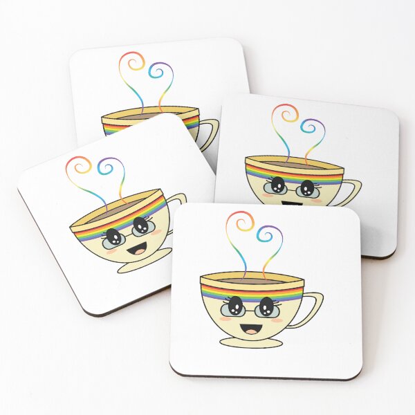 Item preview, Equalitea Rainbow Flag Pride w/ lashes and glasses designed and sold by qteapiecastle.