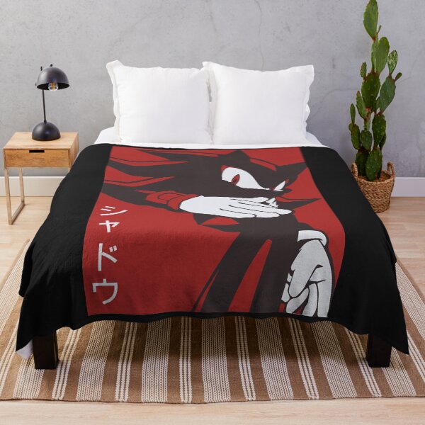 Artikelvorschau, Normales schwarzes Schatten-Igel-Anime-Manga-Art-Hintergrund-rotes klassisches T-Shirt entworfen und verkauft von Johnnancaster.