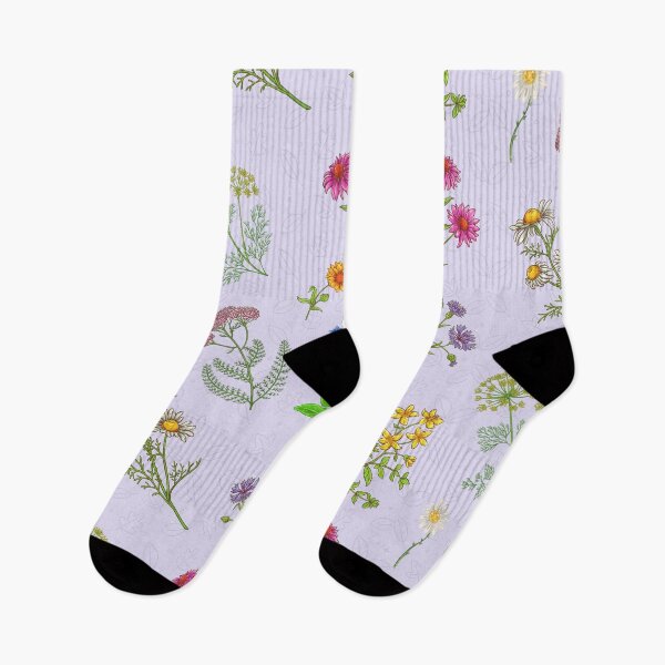 Artikelvorschau, Sommergartenblumen auf pastellfarbenem lila Hintergrund entworfen und verkauft von silviaol.