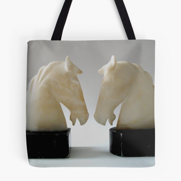 Item preview, Alabaster Horse Head Equestrian Bookends designed and sold by RandP Walriven.