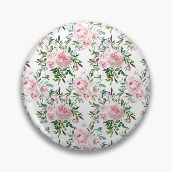 Item preview, Letter R Pink Peony Flower designed and sold by WildAliceArt.