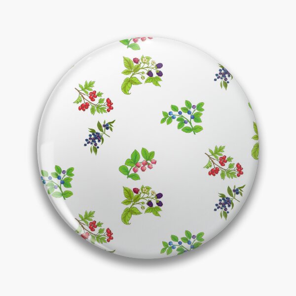 Item preview, Mixed Berry Branches - Blueberries, Blackberries, Wild Berries designed and sold by silviaol.