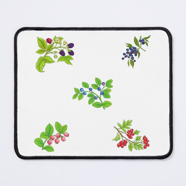 Item preview, Mixed Berry Branches - Blueberries, Blackberries, Wild Berries designed and sold by silviaol.