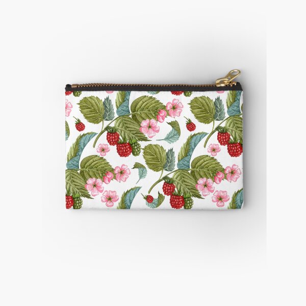 Item preview, Raspberry Branches with Leaves and Flowers Pattern designed and sold by silviaol.