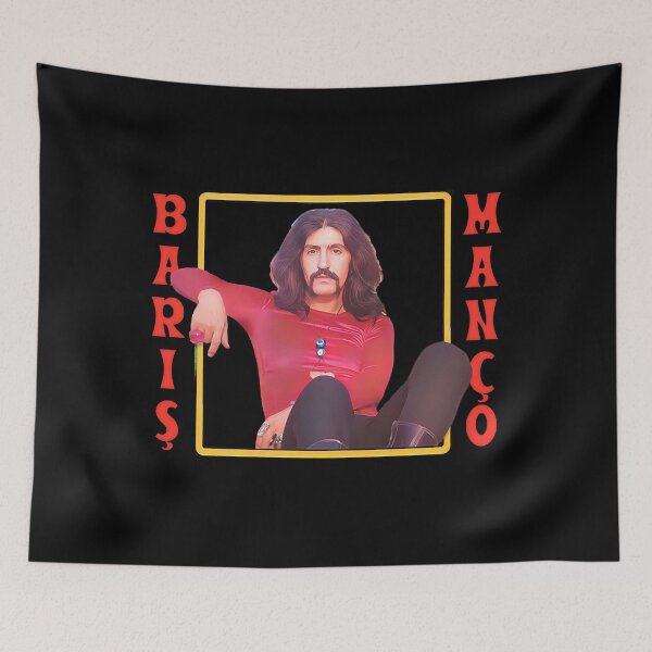 Item preview, Camiseta con diseño psicodélico original de Barış Manço designed and sold by Athelitan9W.