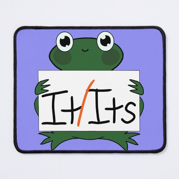 Item preview, It/Its Pronouns Pin Frog Neopronouns It designed and sold by Spell-the-Bee.