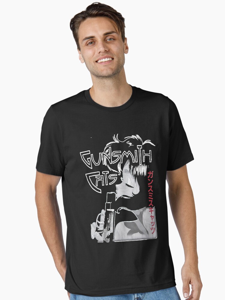 GUN SMITH CATS Tシャツ Gunsmith Cats Vintage T shirt rare Black Manga Anime Size XL