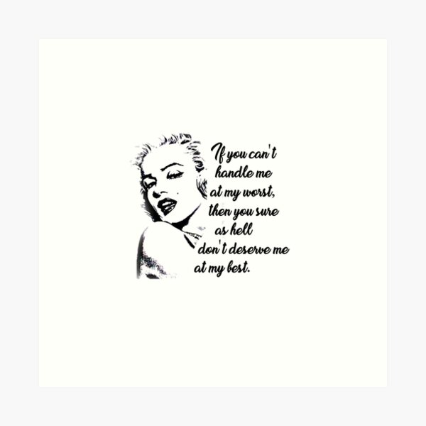 Marilyn Monroe Quotes Art Prints Redbubble