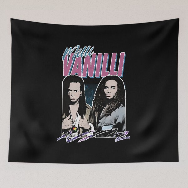 Item preview, Milli Vanilli - 80_s Fanart Aesthetic Design Tribute T-Shirt designed and sold by Shireley1379.