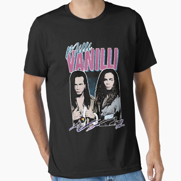Item preview, Milli Vanilli - 80_s Fanart Aesthetic Design Tribute T-Shirt designed and sold by Shireley1379.