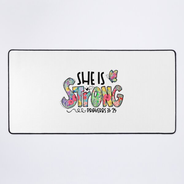 Item preview, She Is Strong Proverbs 31:25 designed and sold by MahGifts.