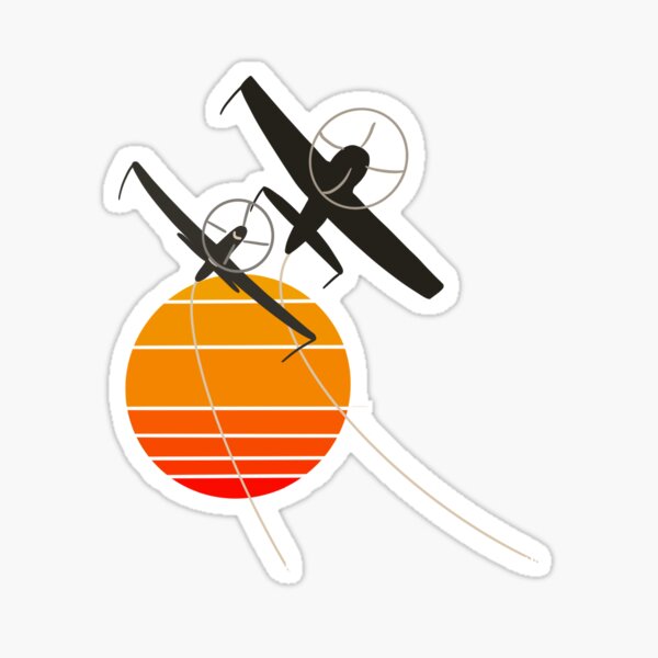 Item preview, Sunset Fighters - Vintage Sunset Flying designed and sold by RampRatGear.