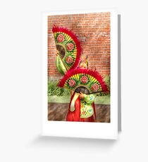 Fan Dance Greeting Card