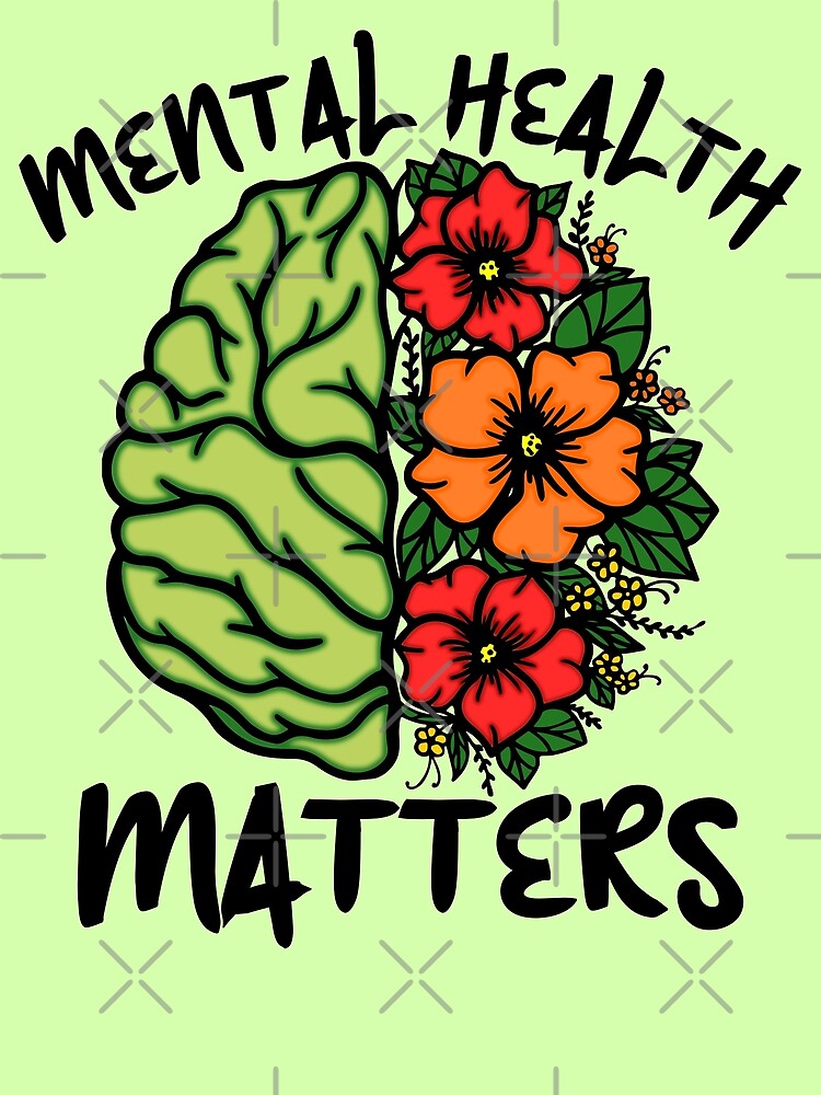 "Mental Health Matters Awareness Flowers" Poster for Sale by MindfulMeta Redbubble