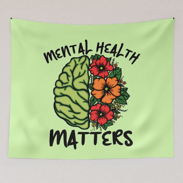 Item preview, Mental Health Matters Awareness Flowers designed and sold by MindfulMeta.