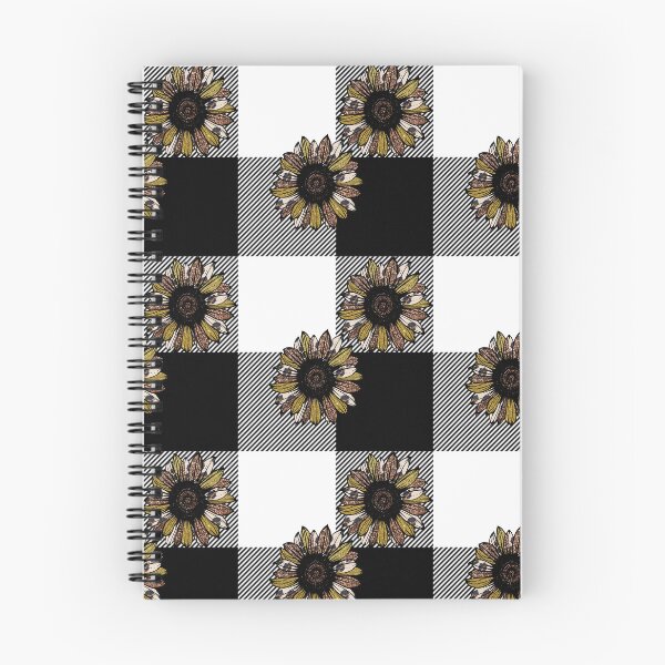 Item preview, Sunflower in Black Buffalo Plaid, Buffalo Check ,Farmhouse, Pattern,summer,checkered,gingham,rustic,country,modern, designed and sold by Tamas Das.