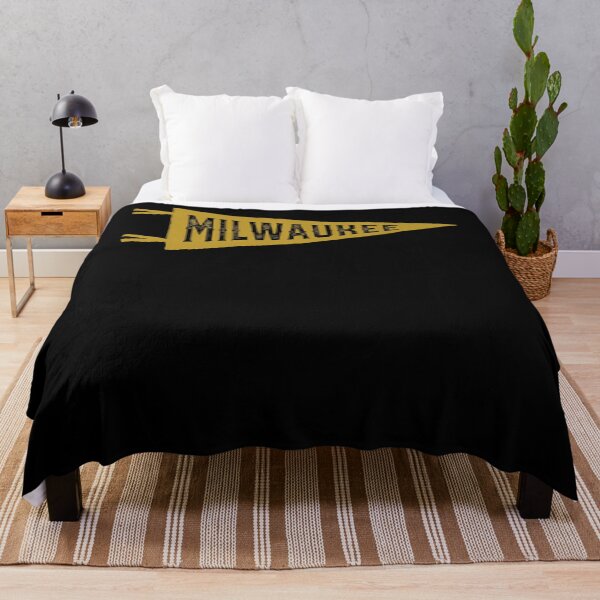 Item preview, Milwaukee MKE Vintage Baseball Sports Pennant  706 designed and sold by geniaxudietelka.