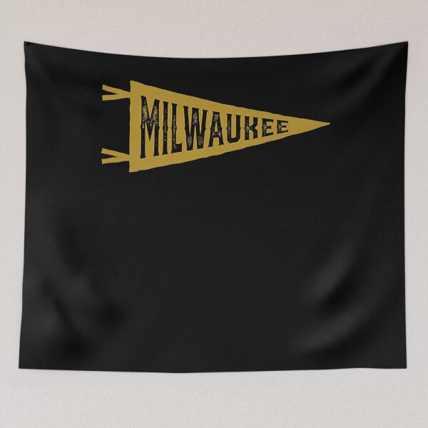 Item preview, Milwaukee MKE Vintage Baseball Sports Pennant  706 designed and sold by geniaxudietelka.