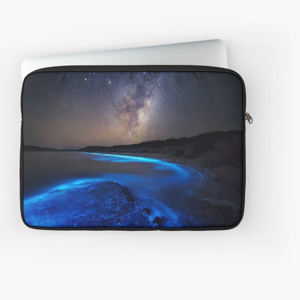 Milky Way Over Sea Sparkle Bay Laptop Sleeve