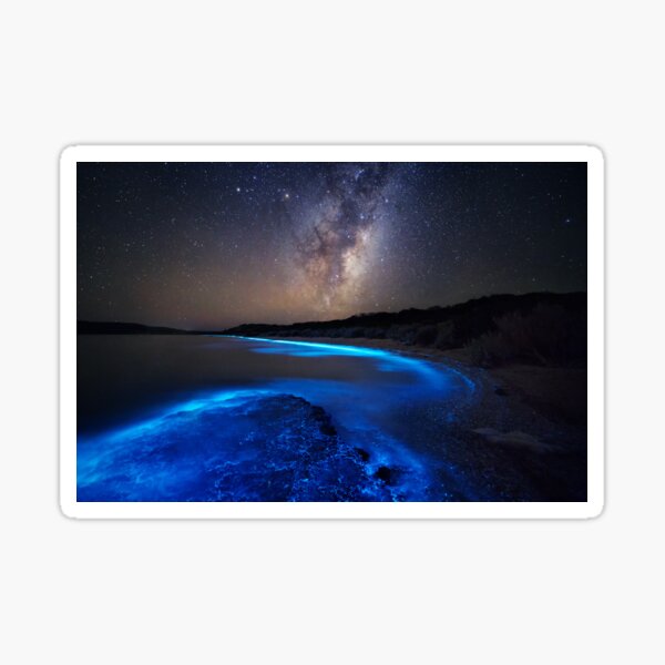 Item preview, Milky Way Over Sea Sparkle Bay designed and sold by James Garlick.