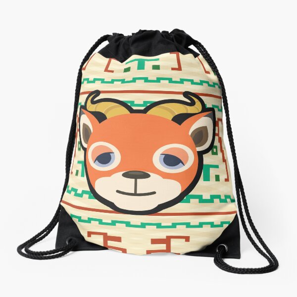 BEAU ANIMAL CROSSING Drawstring Bag
