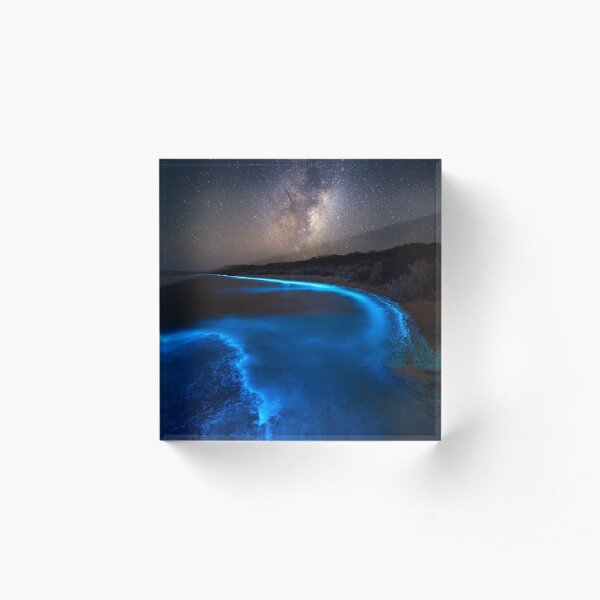 Milky Bioluminescence - 2nd Edition Acrylic Block