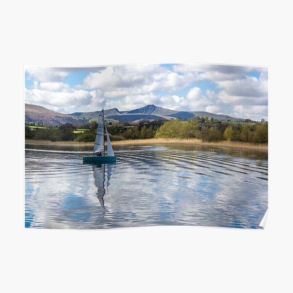 Sailing on Llangorse Lake Poster
