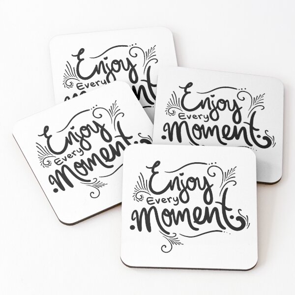 Item preview, Enjoy Every Moment Lettering design designed and sold by Khotekmei.