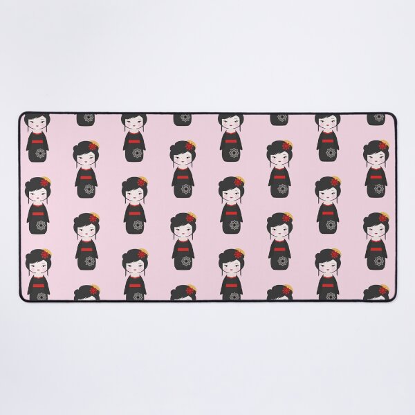 Item preview, Japanese Kokeshi Doll Black Pattern designed and sold by StudioShine.