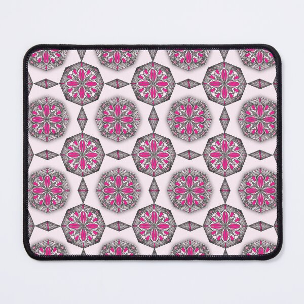 Item preview, Seamless pink octagon and flower mandala design designed and sold by MyMemoriesArts.