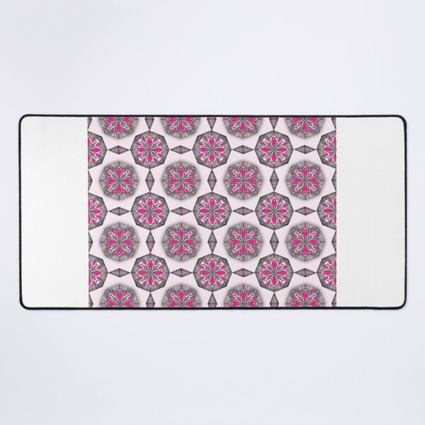 Item preview, Seamless pink octagon and flower mandala design designed and sold by MyMemoriesArts.