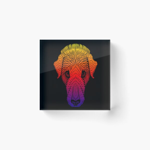 Item preview, Dog's Head with a Long Nose: Edited Dog's Head (1920) By Julie De Graag with Bright Colors and a Stretched Face with an Extended Snout designed and sold by TeachUrb.