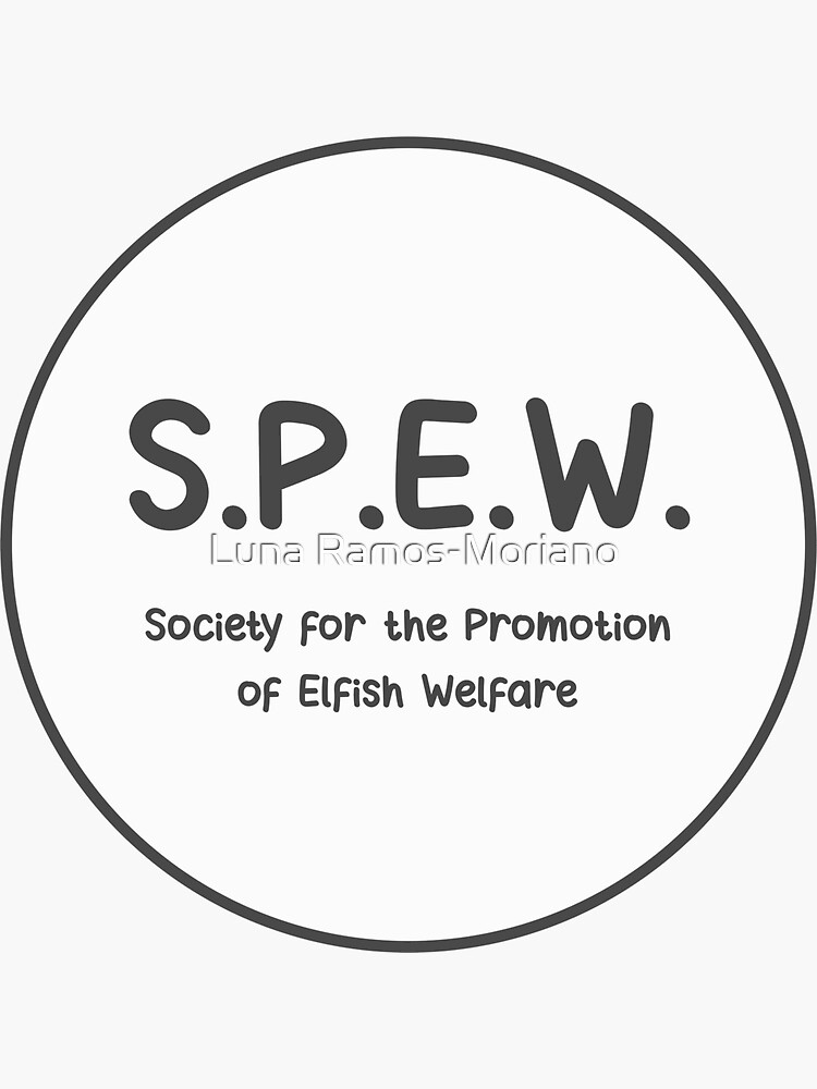 "S.P.E.W." Sticker by luna0309 Redbubble