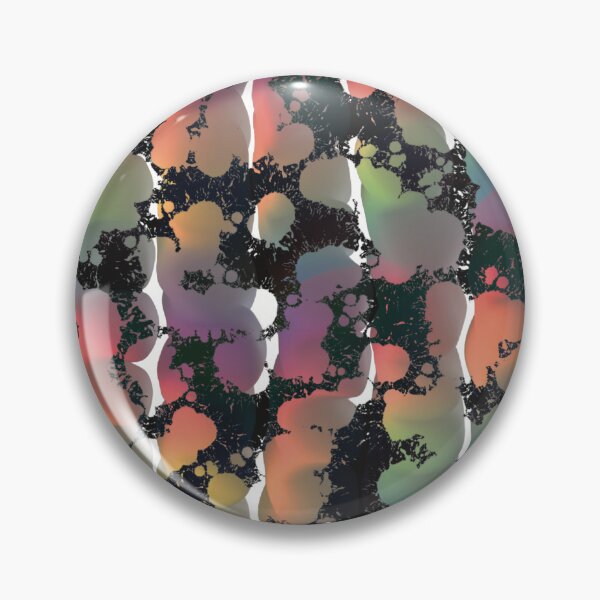 Item preview, Rainbow Splatter Globs, Splashes and Stripes on Black and White designed and sold by cherdoodles.